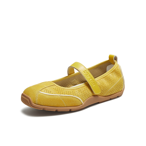 百思图2025秋季新款商场同款芭蕾舞鞋时尚休闲女单鞋D3310CQ5