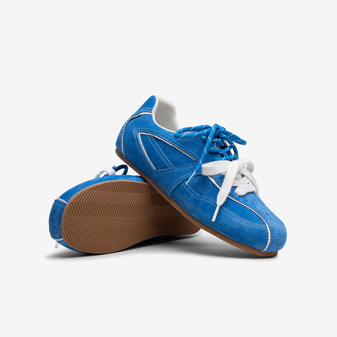 百思图2025秋季新德训鞋时尚复古户外运动平跟女休闲鞋D3250CM5