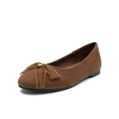 百思图2025秋季新款商场同款浅口单鞋时尚简约方跟女鞋F5121CQ5