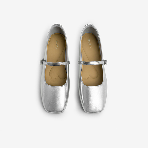 百思图2025春季新款商场同款时尚法式复古玛丽珍鞋女单鞋F1306AQ5