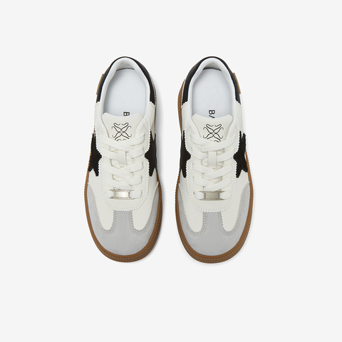 百思图2025秋季新款德训鞋时尚复古街头女休闲运动鞋B6701CM5