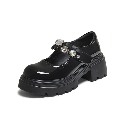 百思图2025秋季新款商场同款玛丽珍鞋时尚学院风女单鞋BP771CQ5