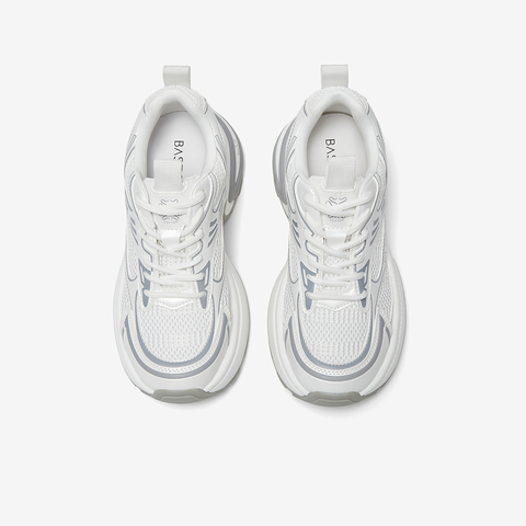 百思图2025夏季新款时尚潮流街头老爹鞋厚底增高女休闲鞋L0804BM5