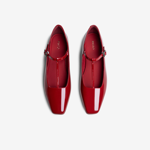 百思图2025秋季新款玛丽珍鞋时尚潮流通勤浅口女单鞋F3133CQ5