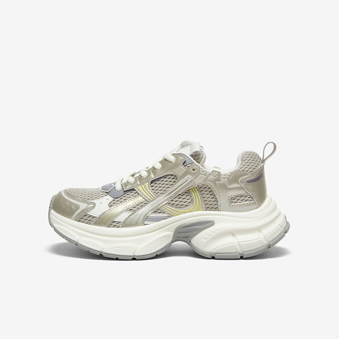 百思图2025秋季新款商场同款老爹鞋厚底增高女运动休闲鞋B8966CM5