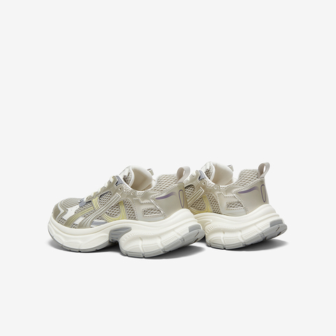 百思图2025秋季新款商场同款老爹鞋厚底增高女运动休闲鞋B8966CM5