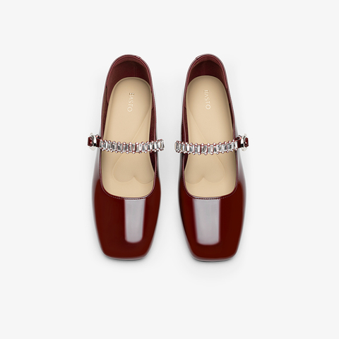 百思图2025秋季新款商场同款玛丽珍鞋时尚潮流女单鞋F3052CQ5