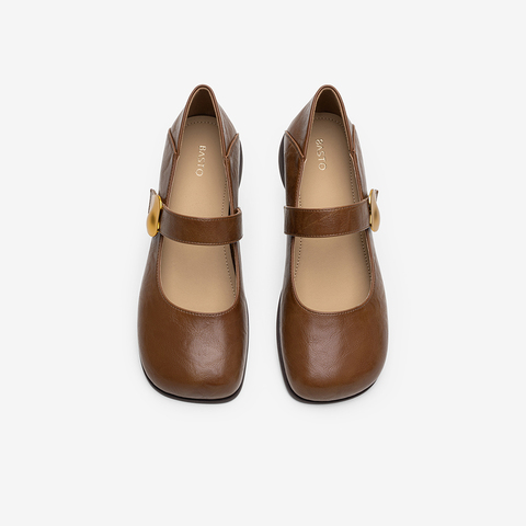 百思图2025秋季新款商场同款玛丽珍鞋时尚简约女单鞋F3511CQ5