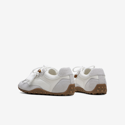 百思图2025秋季新款商场同款德训鞋时尚复古运动女休闲鞋A9012CM5