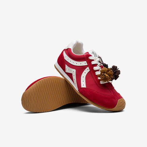 百思图2025秋季新款商场同款德训鞋时尚复古女运动休闲鞋A1857CM5