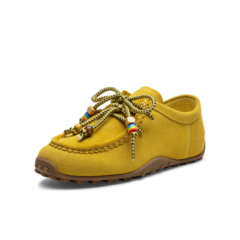 百思图2025秋季新款商场同款袋鼠鞋时尚休闲女单鞋A1372CM5