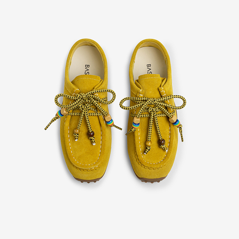 百思图2025秋季新款商场同款袋鼠鞋时尚休闲女单鞋A1372CM5