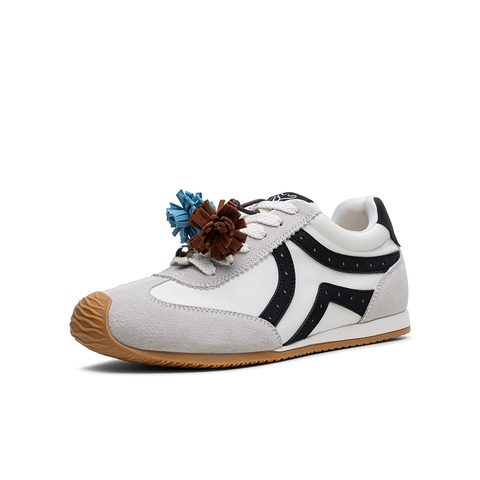 百思图2025秋季新款商场同款德训鞋时尚复古女运动休闲鞋A1857CM5