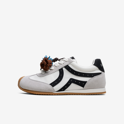 百思图2025秋季新款商场同款德训鞋时尚复古女运动休闲鞋A1857CM5