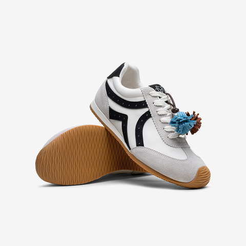 百思图2025秋季新款商场同款德训鞋时尚复古女运动休闲鞋A1857CM5