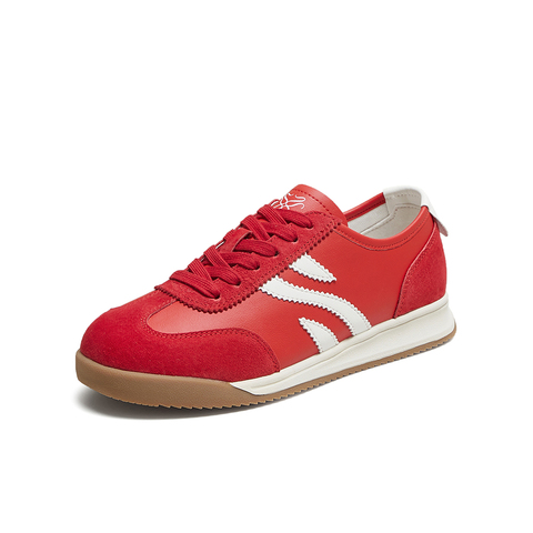 百思图2025秋季新款商场同款德训鞋时尚复古潮流女休闲鞋D3307CM5