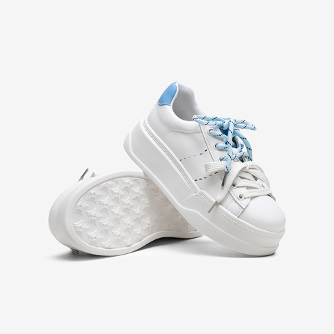 百思图2025秋季新款板鞋时尚潮流街头运动厚底女休闲鞋CR501CM5