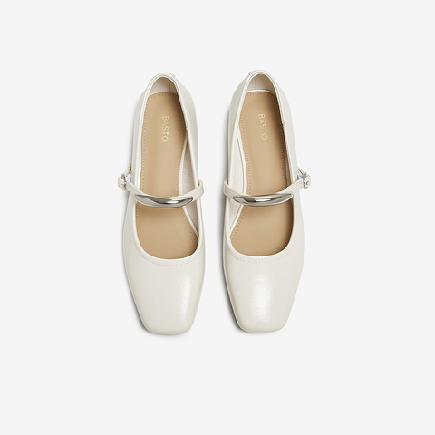 百思图2025秋季新款商场同款玛丽珍鞋复古法式女单鞋B5282CQ5