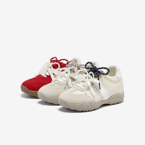 百思图2025秋季新款德训鞋时尚复古潮流增高女休闲鞋D3238CM5