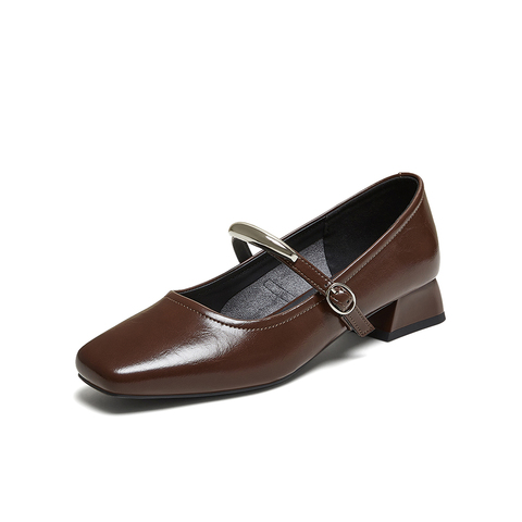 百思图2025秋季新款商场同款玛丽珍鞋复古法式女单鞋B5282CQ5