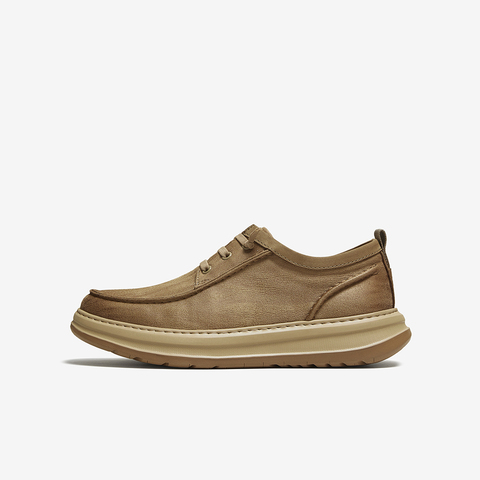 百思图2025秋季新款商场同款休闲皮鞋时尚商务厚底男鞋L3367CM5