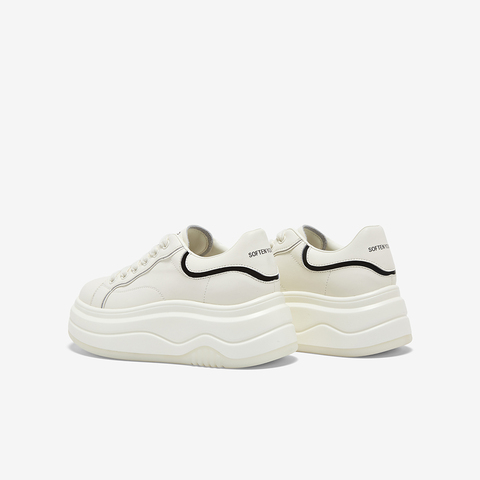 百思图2025秋季新款商场同款小白鞋厚底增高女休闲运动鞋W0951CM5