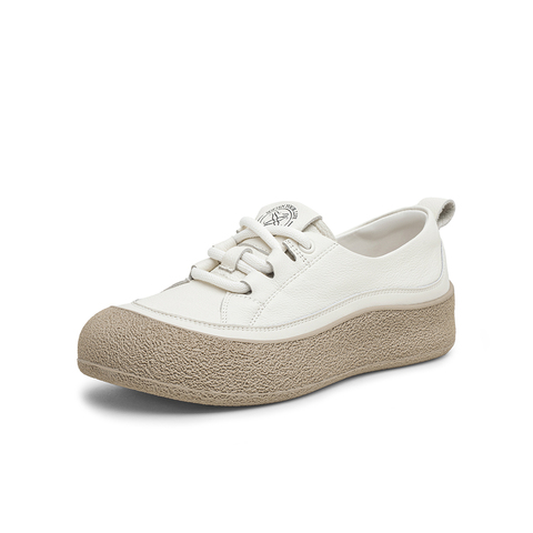 百思图2025秋季新款商场同款小白鞋时尚运动女休闲鞋W0908CA5