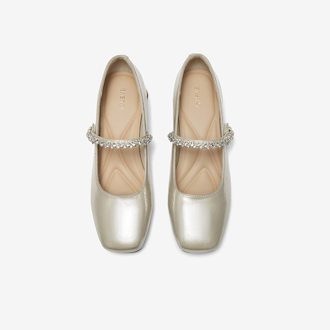 百思图2025秋季新款商场同款玛丽珍鞋时尚复古法式女单鞋W0768CQ5