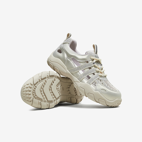 百思图2025夏季新款德训鞋时尚潮流运动厚底女休闲鞋D3351BM5