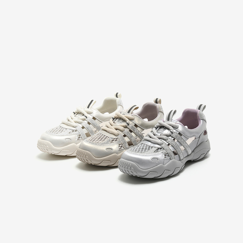 百思图2025夏季新款德训鞋时尚潮流运动厚底女休闲鞋D3351BM5