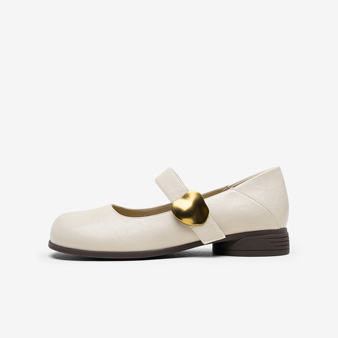 百思图2025秋季新款商场同款玛丽珍鞋时尚简约女单鞋F3511CQ5