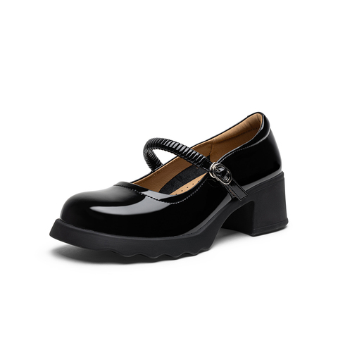 百思图2025秋季新款商场同款玛丽珍鞋时尚法式女单鞋BV078CQ5