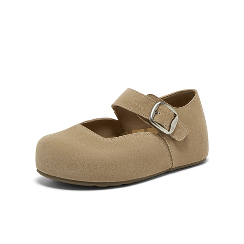 百思图2025秋季新款勃肯鞋时尚复古休闲浅口女单鞋B8771CQ5