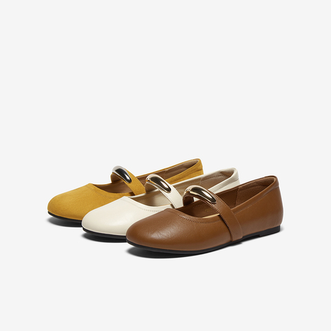 百思图2025秋季新款商场同款玛丽珍鞋简约时尚浅口女单鞋F3317CQ5