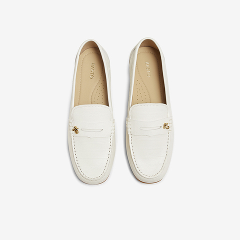 百思图2025秋季新款商场同款乐福鞋时尚简约女单鞋RCD39CA5