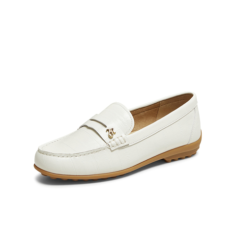 百思图2025秋季新款商场同款乐福鞋时尚简约女单鞋RCD39CA5