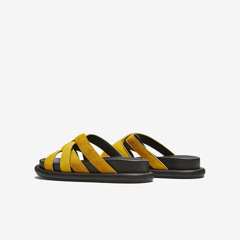 百思图2025夏季新款时尚简约户外休闲拖厚底女凉拖鞋E5015BT5