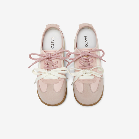 百思图2025秋季新款商场同款德训鞋时尚复古运动女休闲鞋D3179CM5