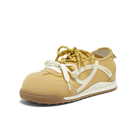 百思图2025秋季新款商场同款德训鞋时尚复古运动女休闲鞋D3179CM5