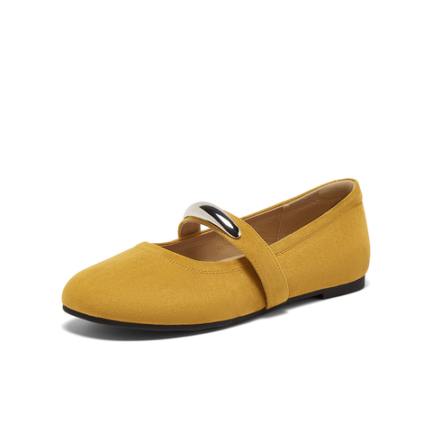 百思图2025秋季新款商场同款玛丽珍鞋简约时尚浅口女单鞋F3317CQ5