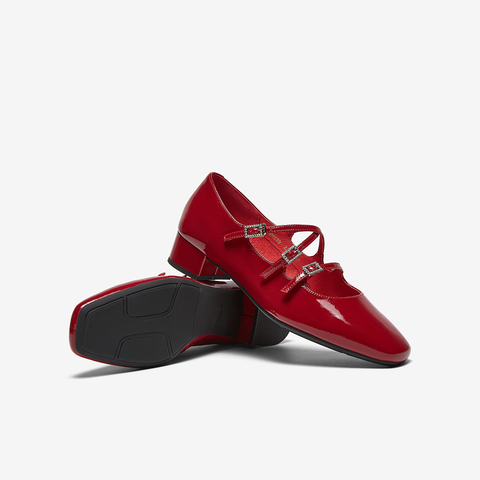 百思图2025秋季新款玛丽珍鞋时尚潮流法式浅口女单鞋BN689CQ5