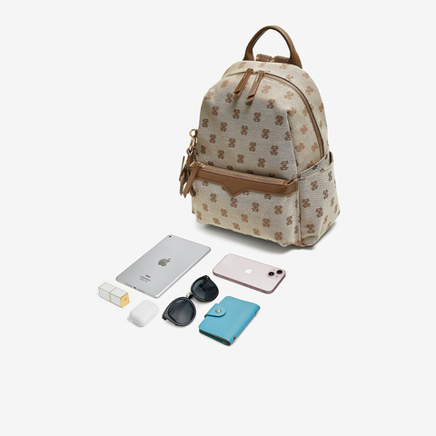 百思图2025秋季新款商场同款双肩背包时尚复古休闲女包TY039CX5