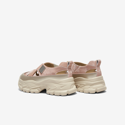 百思图2025夏季新款老爹运动凉时尚潮流户外后空女凉鞋D3526BH5