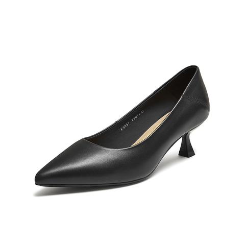 百思图2025秋季新款商场同款浅口单鞋时尚潮流通勤女鞋E5057CQ5