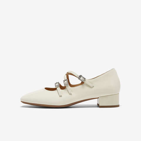 百思图2025秋季新款玛丽珍鞋时尚潮流法式浅口女单鞋BN689CQ5