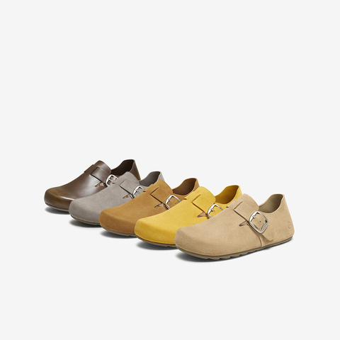 百思图2025秋季新款商场同款勃肯鞋时尚复古休闲女单鞋D3375CM5