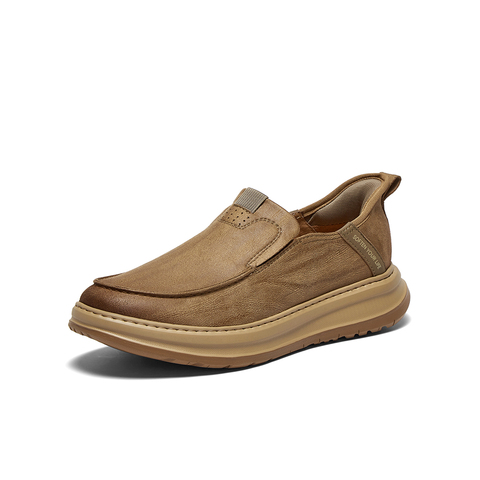 百思图2025秋季新款商场同款乐福鞋时尚潮流男休闲皮鞋K8970CM5