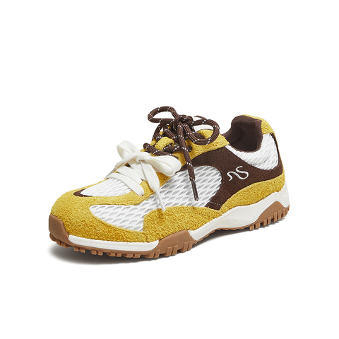 百思图2025秋季新款商场同款时尚潮流街头女休闲运动鞋D3279CM5