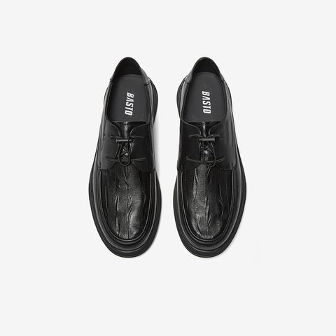 百思图2025秋季新款商场同款休闲皮鞋时尚商务通勤男鞋ESW21CM5