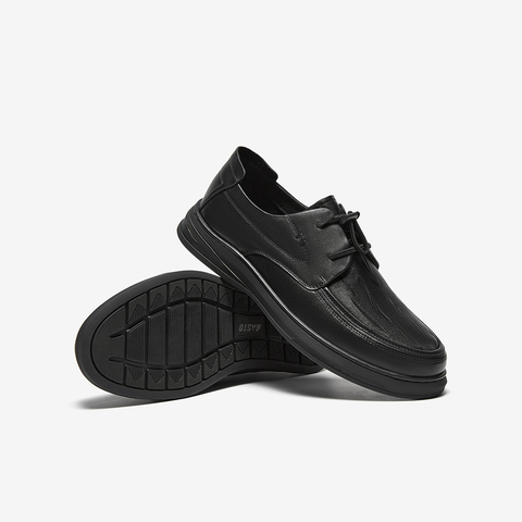 百思图2025秋季新款商场同款休闲皮鞋时尚商务通勤男鞋ESW21CM5